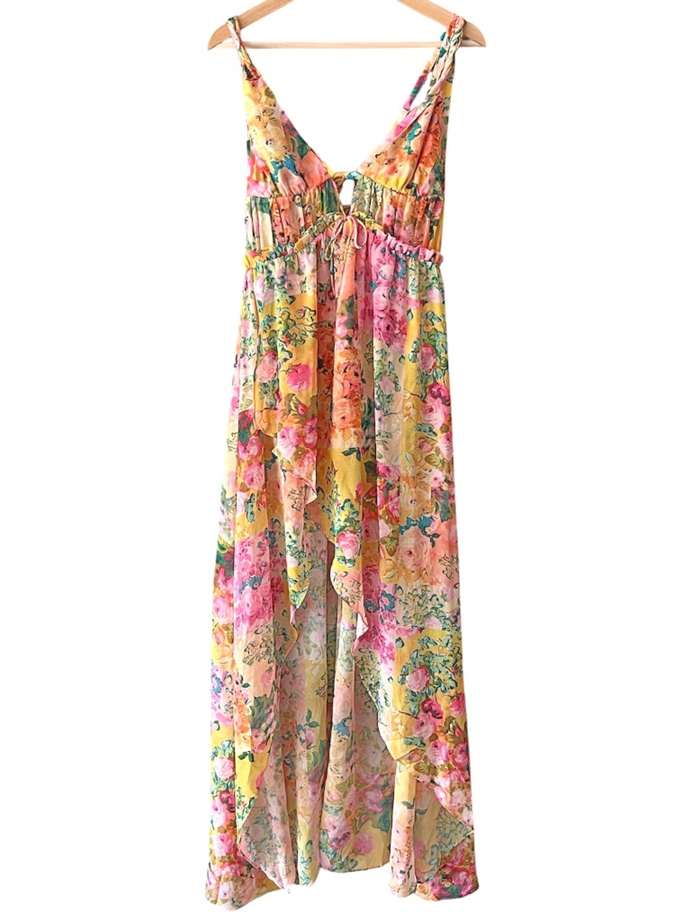 NWT For Love and Lemons Madison Floral Maxi Dress Size S - Picture 7 of 16